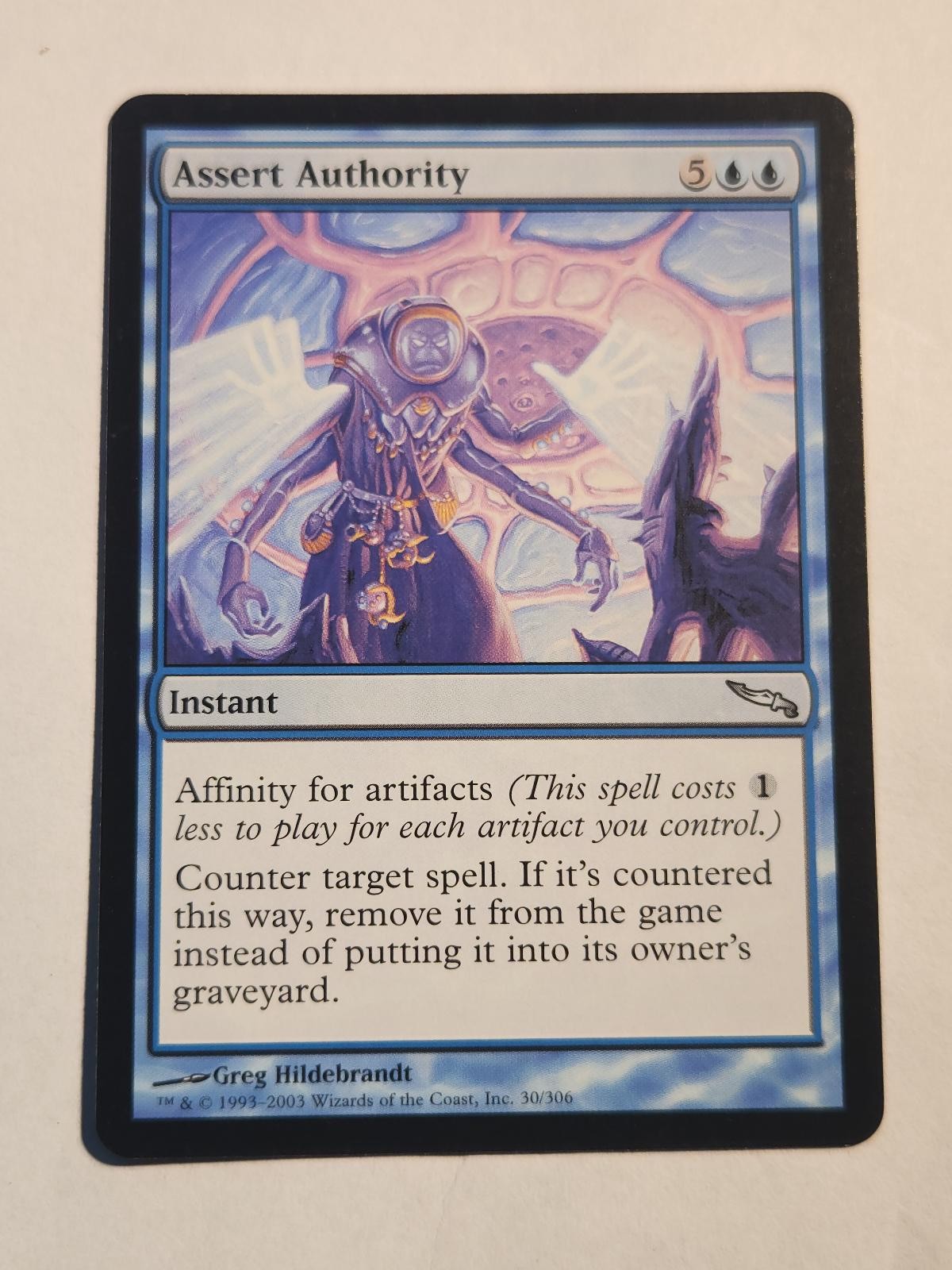Assert Authority 30 Mirrodin Magic: The Gathering Uncommon MP