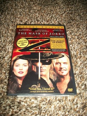THE MASK OF ZORRO (1998) BRAND NEW DVD! ANTONIO BANDERAS! FREE FAST SHIPPING!