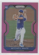 2021 Panini Prizm Tier II Pink Prizm Mitchell White #129 0b3