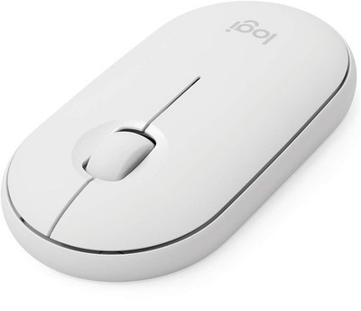 Logitech Pebble i345 Kabellose Optische Maus Silent, Slim, Off-White Apple.