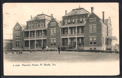 Ansichtskarte Fort Worth, TX, Masonic Home 1907 
