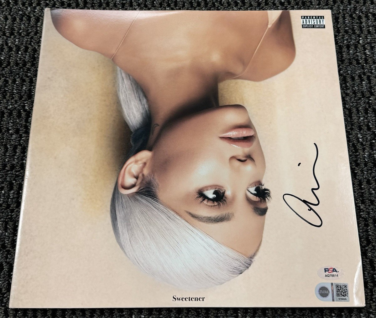 Ariana Grande Signed Autograph 2018 Sweetener Album Vinyl Record