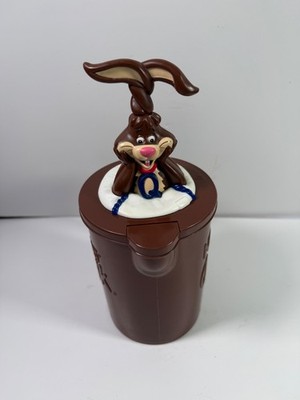 Nestle Quik Nesquik Bunny Chocolate Milk Mixer Pitcher 10'' Plastic Vintage