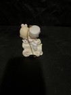 Precious Moments Porcelain Hanging Christmas Ornament Boy & Girl Train 1997 — photo 3