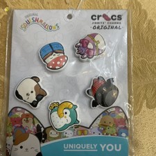 New In Sealed Package Crocs Jibbitz Charms 5  Pack Squishmallows Shoe Accessories