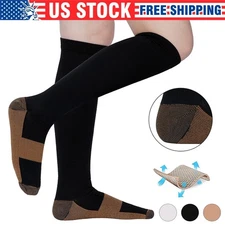 Compression Socks Stockings Womens Mens Knee High Medical 20-30 mmHG S/M-X/XL