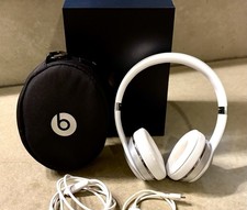 Beats by Dre Solo3 On-Ear Wireless Headphones - Silver - Very Good Condition Dr.