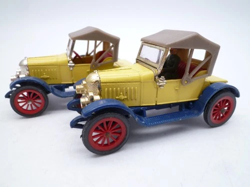 VINTAGE DINKY TOYS 476 1913 MORRIS OXFORD BULLNOSE PAIR ISSUED 1967
