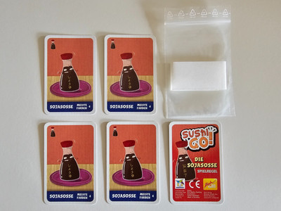 Sushi Go! Erweiterung expansion Die Sojasosse Sojasauce Soy Spielbox Promo Cards