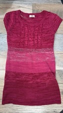 L.E.I Pink Striped Sweater Dress Cable Knit XL PRE OWNED