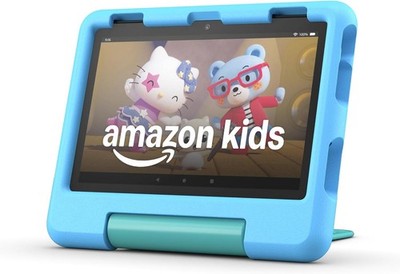 Amazon Fire HD 8 Kids 8'' Tablet w/ Blue Case Bundle 2GB RAM 32GB Excellent