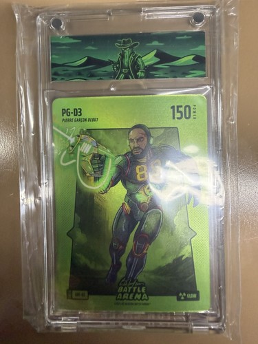 2025 Bo Jackson Battle Arena PG-D3 Pierre Garcon Green Glow Battlefoil SSP 150