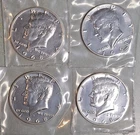 1968 S Kennedy Proof Half Dollar 4 Coin Set 40% Silver US