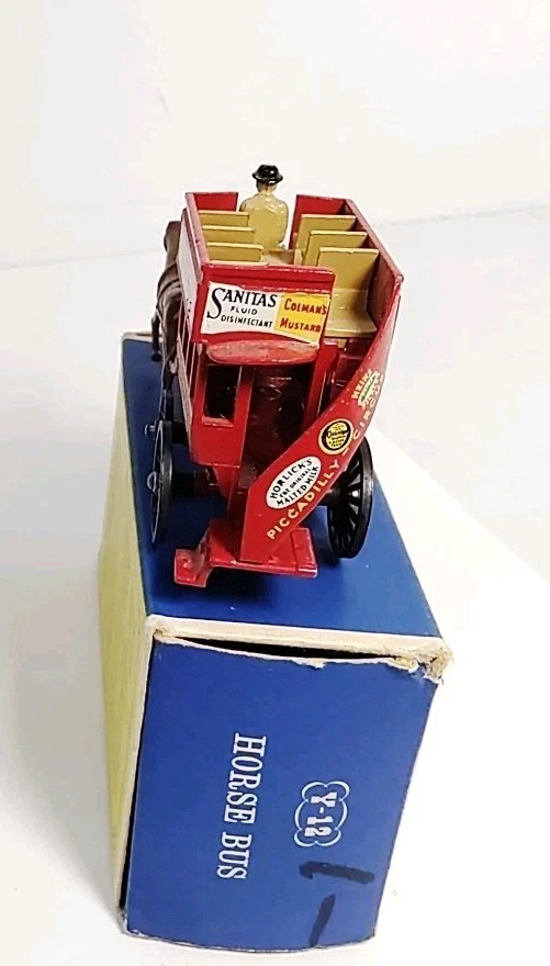 MATCHBOX MODEL YESTERYEAR Y-12 HORSE BUS LIPTON TEA в оригинальной коробке КАК НОВЫЙ WOW - Изображение 3 из 4