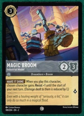 Magic Broom - Industrial Model - Rise Of The Floodborn #188 - Lorcana TCG Card