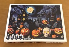 Halloween Puzzles 1000 Pieces- Haunted House and Jack O Lanterns