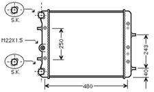 SEAT TOLEDO Radiator 2012-