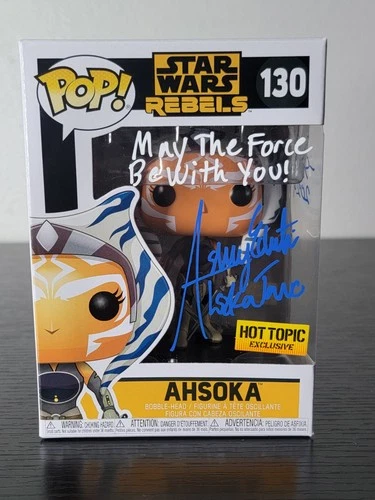 🔥Funko Pop! Star Wars REBELS: Ahsoka #130 Signed By Ashley Eckstein No Coa🔥
