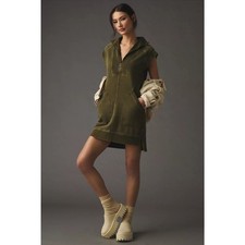Anthropologie Daily Practice Meru Zip Front Mini Dress Size Small