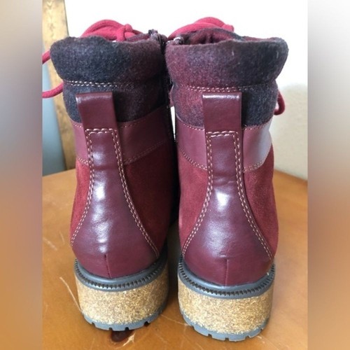 Earth Elements Women Size 10 Garnet Tessa Combat Suede Leather Hiking Boots NWOB - Picture 5 of 13