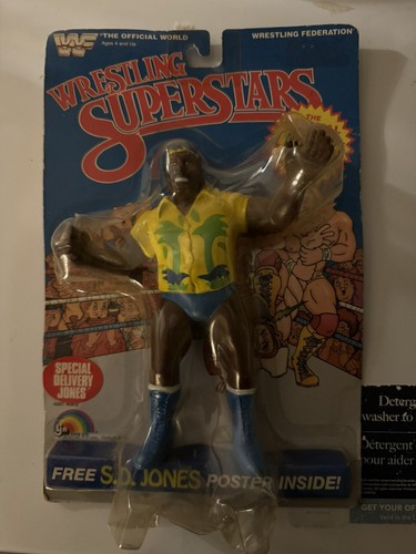 WWF Ljn Sd Jones Yellow Shirt Moc Good Shape WWE M...