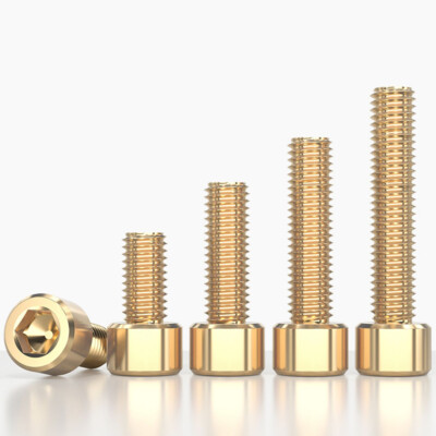 Brass Allen Hex Socket Cap Head Screws Hexagon Bolts M2 M2.5 M3 M4 M5 M6 M8 M12
