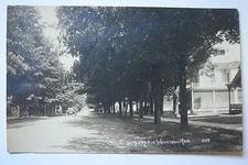 Scene on MEARS AVENUE Whitehall, Michigan postcard RPPC, photo circa 1919