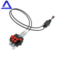 2 Spool Remote Control Valve Kit 80lpm/ 21gpm + Joystick + Cable 25MPa