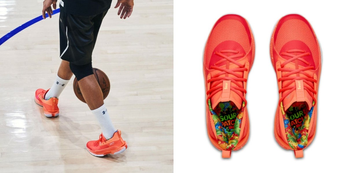 Under Armour Stephen Curry 7 X Sour Patch Kids Peach 3021258