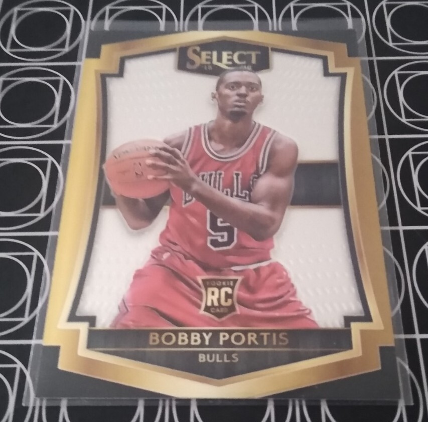 BOBBY PORTIS CHICAGO BULLS 2015-16 PANINI SELECT ROOKIE RC CARD NUMBER 161 !