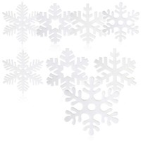 8X Tannenbaumschmuck Set - Schneestern-AnhäNger - Weihnachtsbaum-HäNgedeko