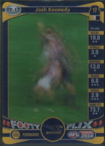 2014 AFL TEAMCOACH FOOTY FLIX INSERTS; Individual Card Sale. - Picture 1 of 12