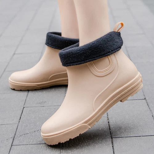 Stivali donna larghi polpaccio comodi in gomma stivali da pioggia donna stivali da pioggia slip on outdoor - Foto 44 di 49