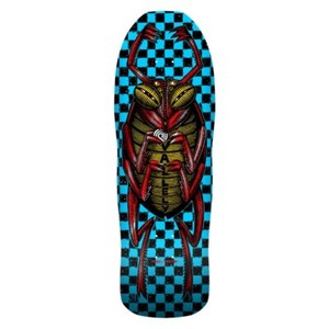POWELL PERALTA Mike Vallely Bug Skateboard Deck. Bleu avec/Rouge Foil 10" x 30.25"
