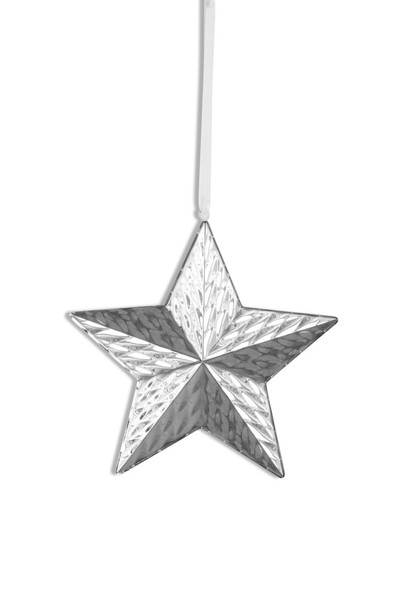 Deko-AnhäNger Stern, Klein, Ø 14 Cm, B 2,5 Cm, Polierter Edelstahl, Neu-image