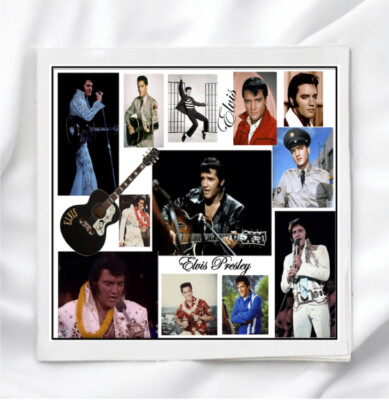 Elvis Presley Fabric Panel for Quilting Sewing Crafting Quilt Block EPC1130