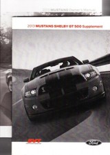 NEW PRINTED BOOK 2013 Ford Mustang + Shelby GT500 OEM Owner's Manual Kit DR3J1