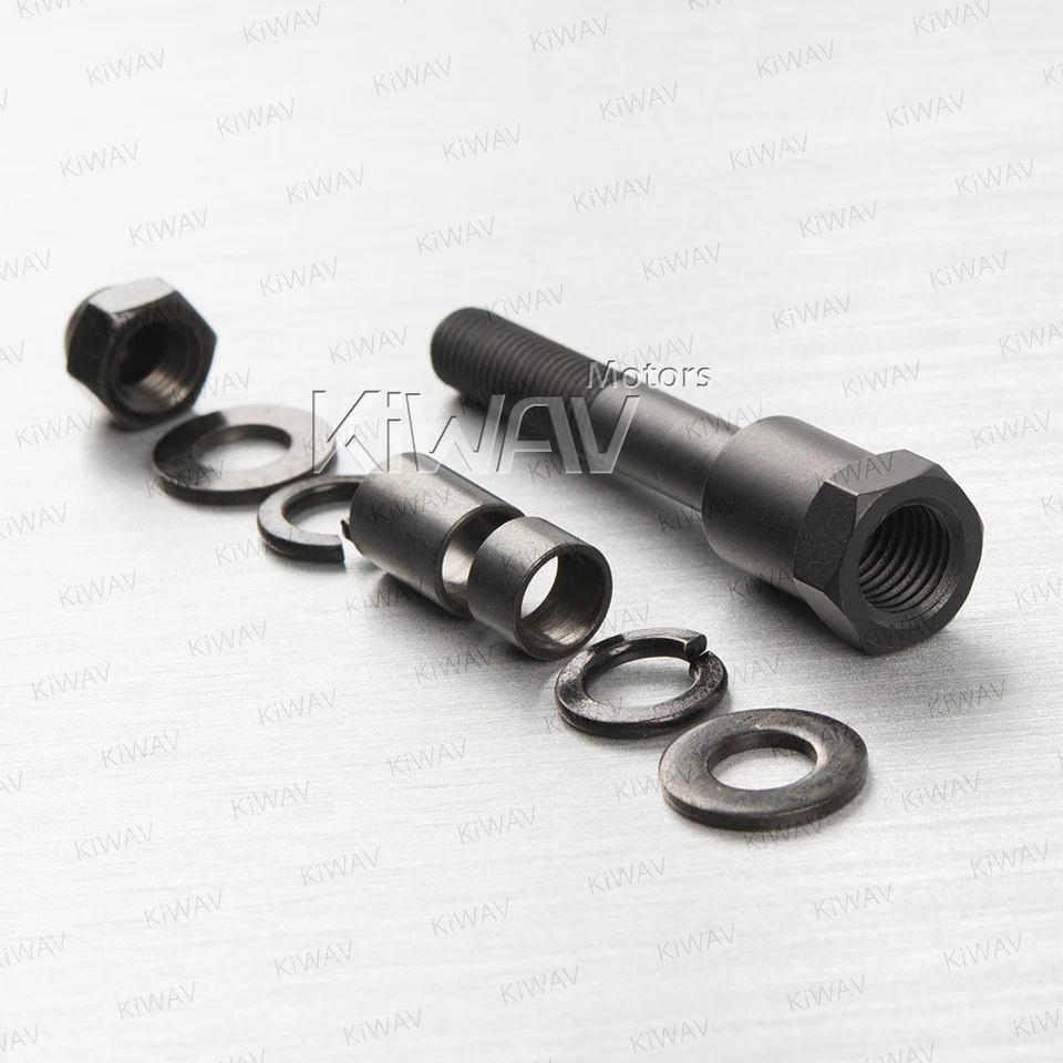 Adaptador espejo retrovisor negro M10 estándar a 5/16" x1pce se adapta a Harley-Davidson ε Foto 3 de 4