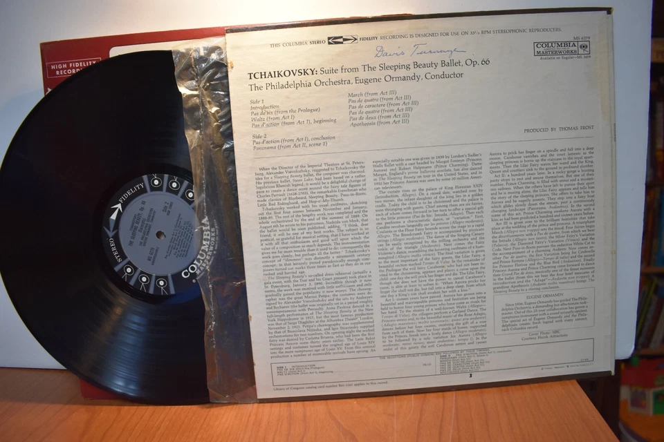 Ormandy Philadelphia Tchaikovsky Sleeping Beauty LP Columbia 6 Eye Stereo Foto 2 de 2