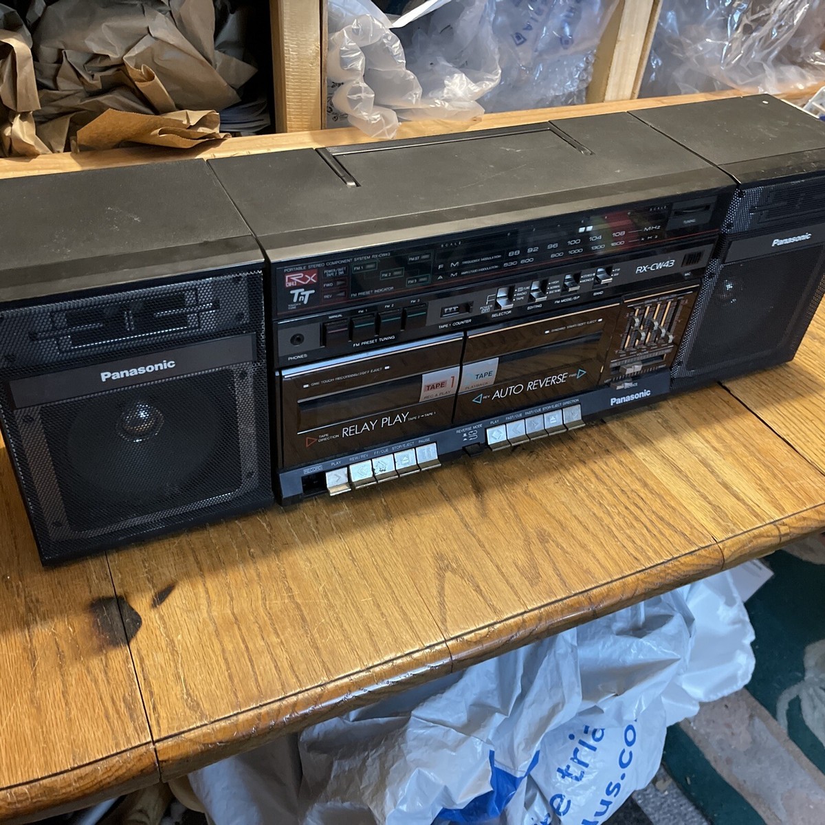 Panasonic RX-CW43 Portable Stereo AM FM Cassette Tape Player | eBay