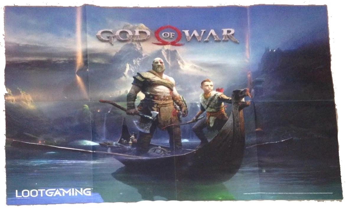 God of War Poster Loot Crate Gaming Kratos Sony Playstation