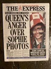 The Express Newspaper Manchester United 1999 Treble Winning Full Paper