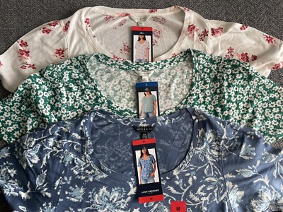 Lucky Brand Ladies Flutter Sleeve Top