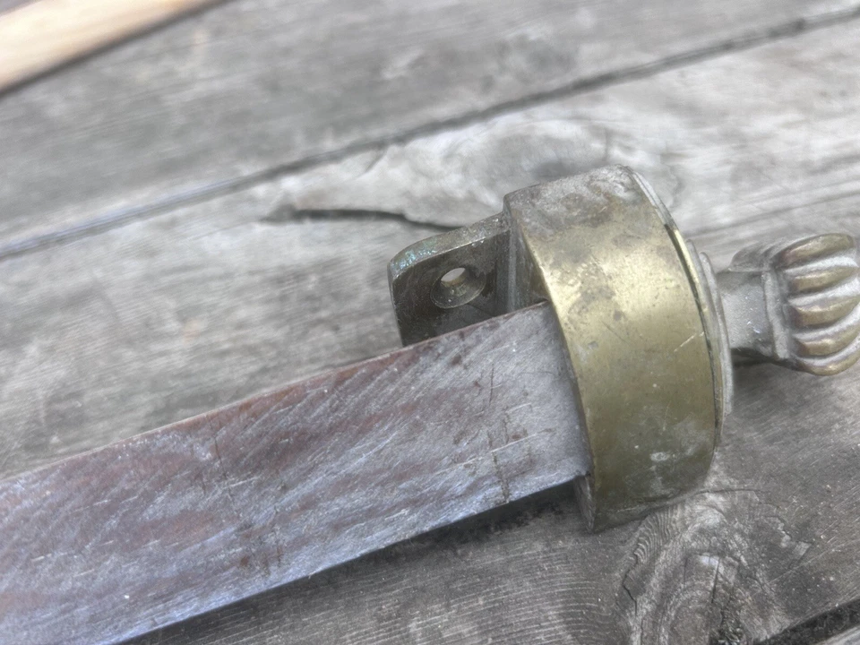 1x Barre Tringle à Tapis d Escalier Support Complet Bronze Empire Ancien Château - Photo 4/4