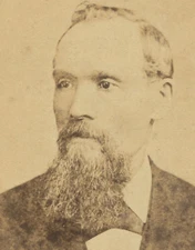MAN WITH WHISK BROOM BEARD. ALBUMEN BY J. SPERBER, ALLEGHENY, PA.