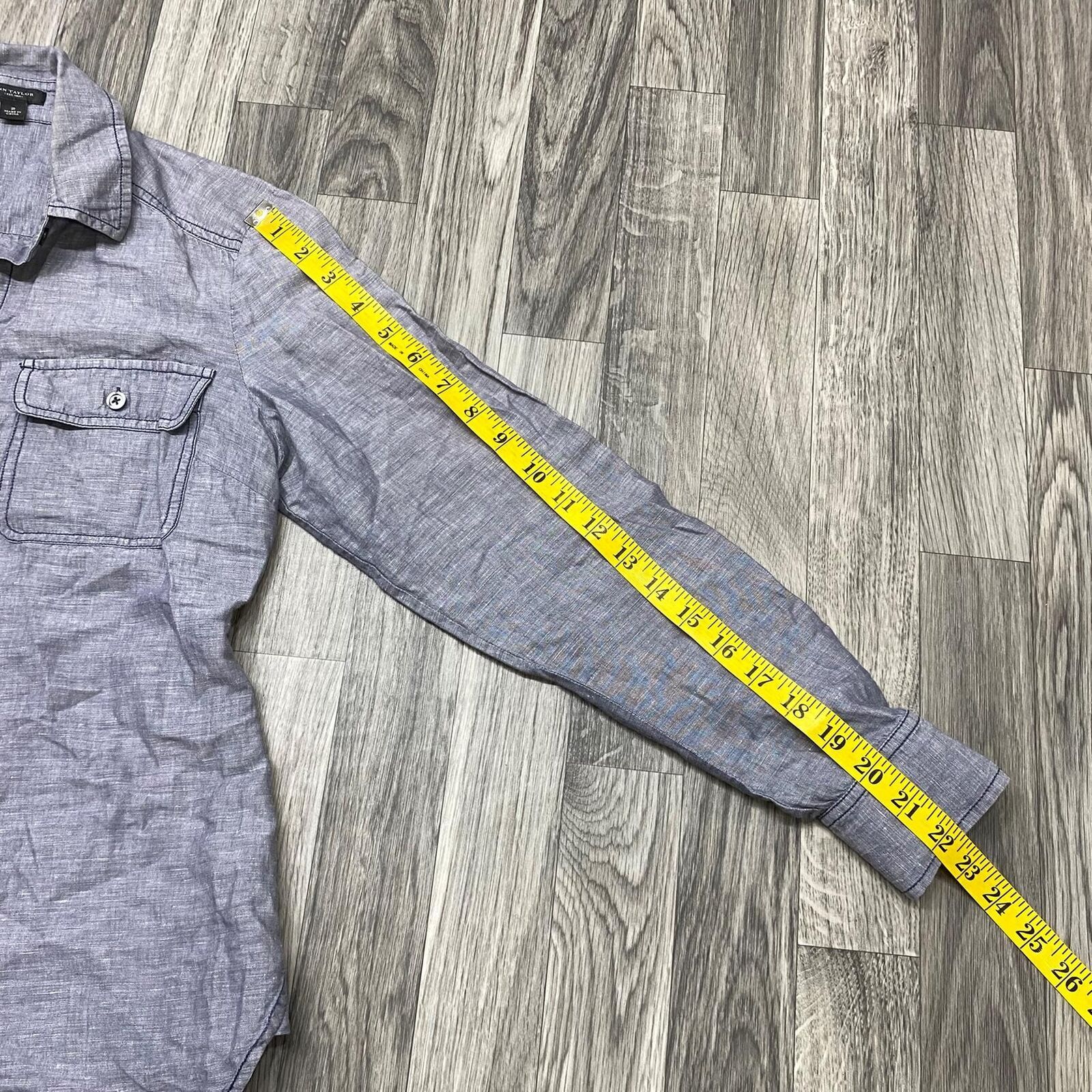 ANN TAYLOR LOFT Button Down Two Front Pockets  Gr… - image 7