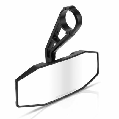UTV Rear View Mirror For Polaris RZR & General - 1.75" Roll Bar Fit, 360° Adjustable, Black