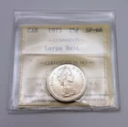 Canada 1973 Large Bust 25 Cents Coin ICCS SP-66