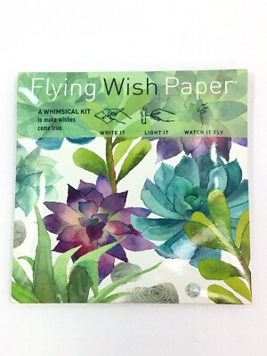  NEW CACTUS GARDEN FLYING WISH PAPER KIT FACTORY SEALED RARE FIND 