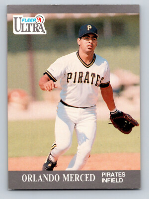 1991 Ultra Pittsburgh Pirates Baseball Card #284 Orlando Merced